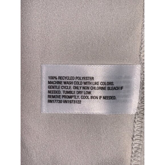 A New Day Womens Cream Short-Sleeve Button-Up Shirt Blouse Size Large - Picture 8 of 8